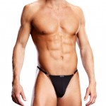 Blueline Performance Microfiber V-String Sports Brief Black